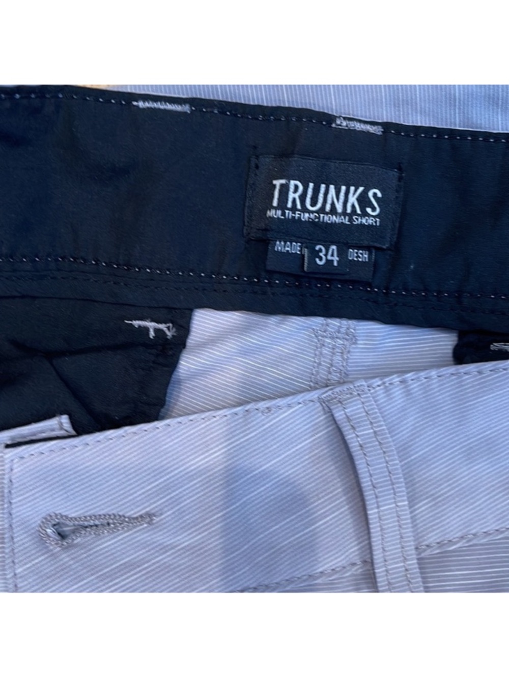 Trunks Light Gray Men's Athletic Shorts - Picture 4 of 4